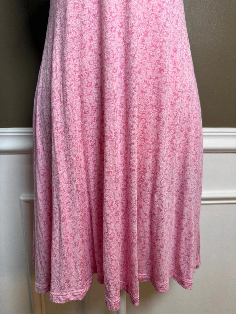 Y2K Old Navy Intimates Pink Floral Lace Babydoll Slip‎ Dress S